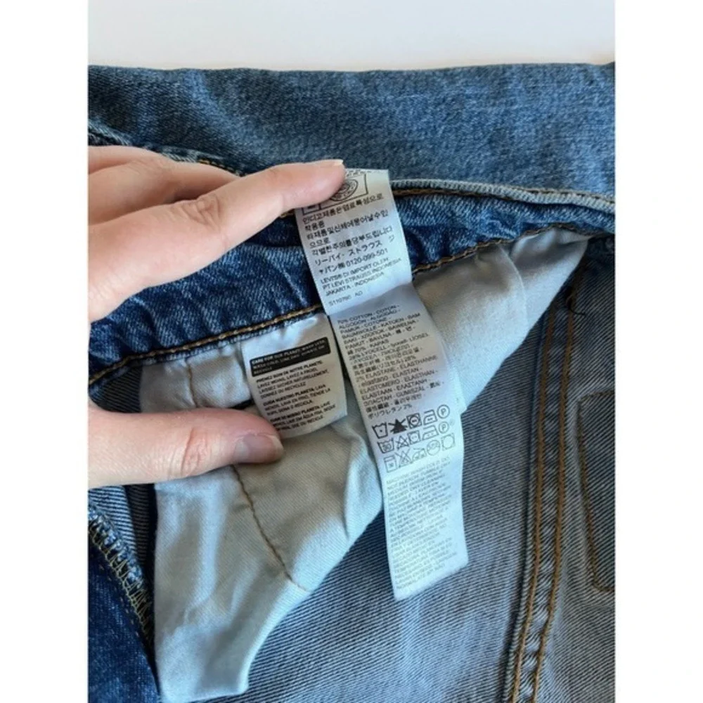 Levis 511 Jeans Mens 36x25 Blue Slim Straight Mid Rise Medium Wash Stretch Denim